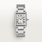 Unworn Cartier Tank Must de Cartier, Large Stainless Steel, 33.7mm x 25.5mm, Ref# WSTA0106, box and papers