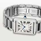 Unworn Cartier Tank Must de Cartier, Large Stainless Steel, 33.7mm x 25.5mm, Ref# WSTA0106, box and papers