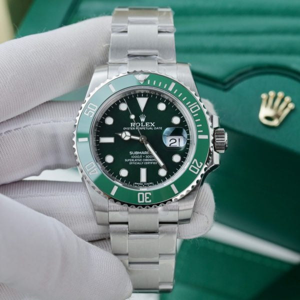 Rolex Submariner Stainless Steel “The Hulk” Green Dial Cerachrom Bezel, Ref#116610LV, 41mm
