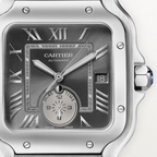Unworn Cartier Santos de Cartier Dual Time, Stainless Steel, 40.2mm, Ref# WSSA0076, box and papers
