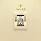 Unworn 2025, Rolex Oyster Perpetual, Oystersteel, 34mm, Pistachio-green dial, Domed Oyster, Ref# 124200-0006, box and papers