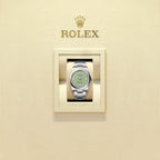 Unworn 2025, Rolex Oyster Perpetual, Oystersteel 41mm, Pistachio-green dial, Domed Oyster, Ref# 134300-0006, box and papers