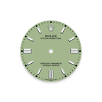 Unworn 2025, Rolex Oyster Perpetual, Oystersteel 36mm, Pistachio-green dial, Domed Oyster, Ref# 126000-0011, box and papers