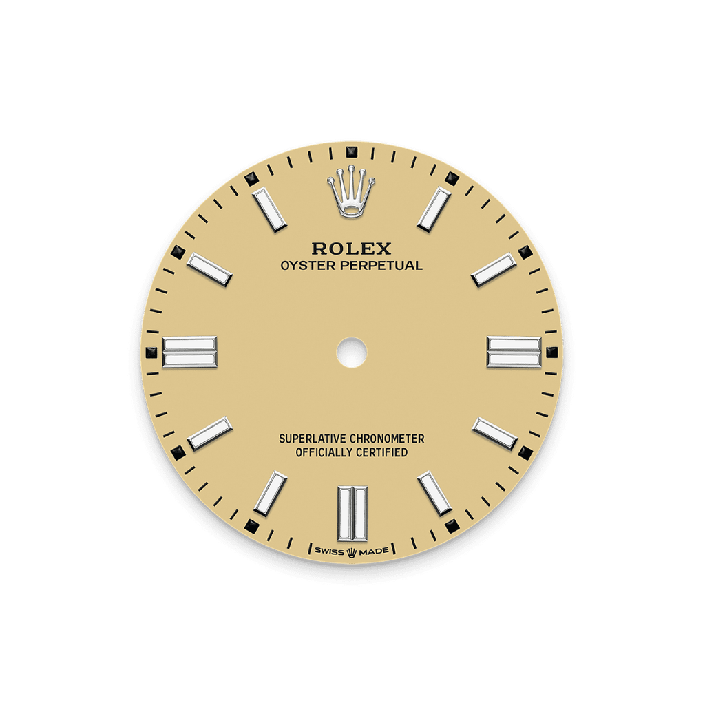 Unworn 2025, Rolex Oyster Perpetual, Oystersteel 36mm, Beige dial, Domed Oyster, Ref# 126000-0012, box and papers