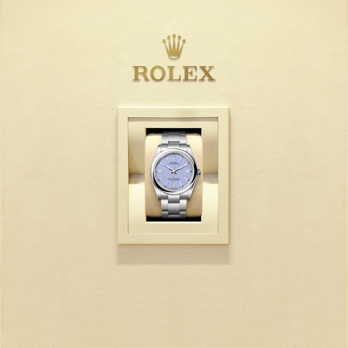 Unworn 2025, Rolex Oyster Perpetual, Oystersteel 36mm, Lavender dial, Domed Oyster, Ref# 126000-0013, box and papers