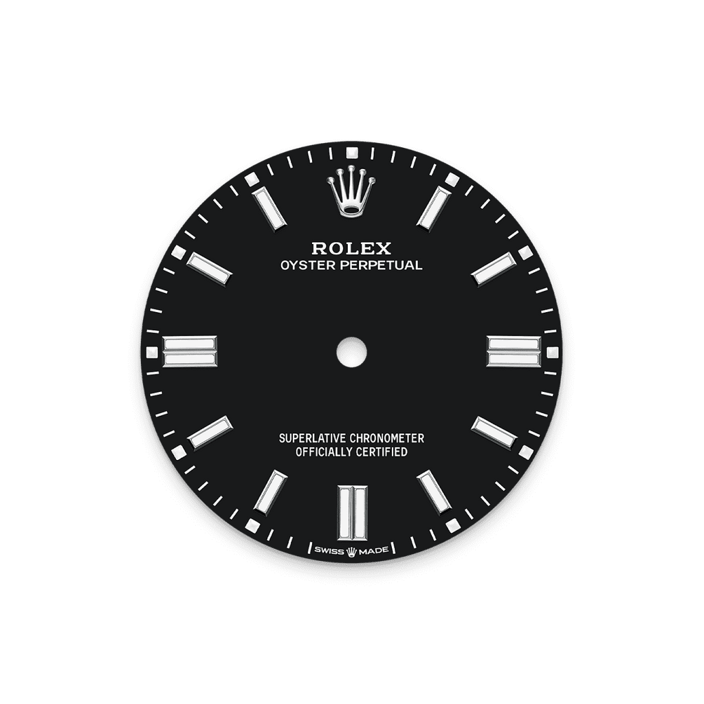 Unworn 2025, Rolex Oyster Perpetual, Oystersteel 41mm, Black dial, Domed Oyster, Ref# 134300-0008, box and papers