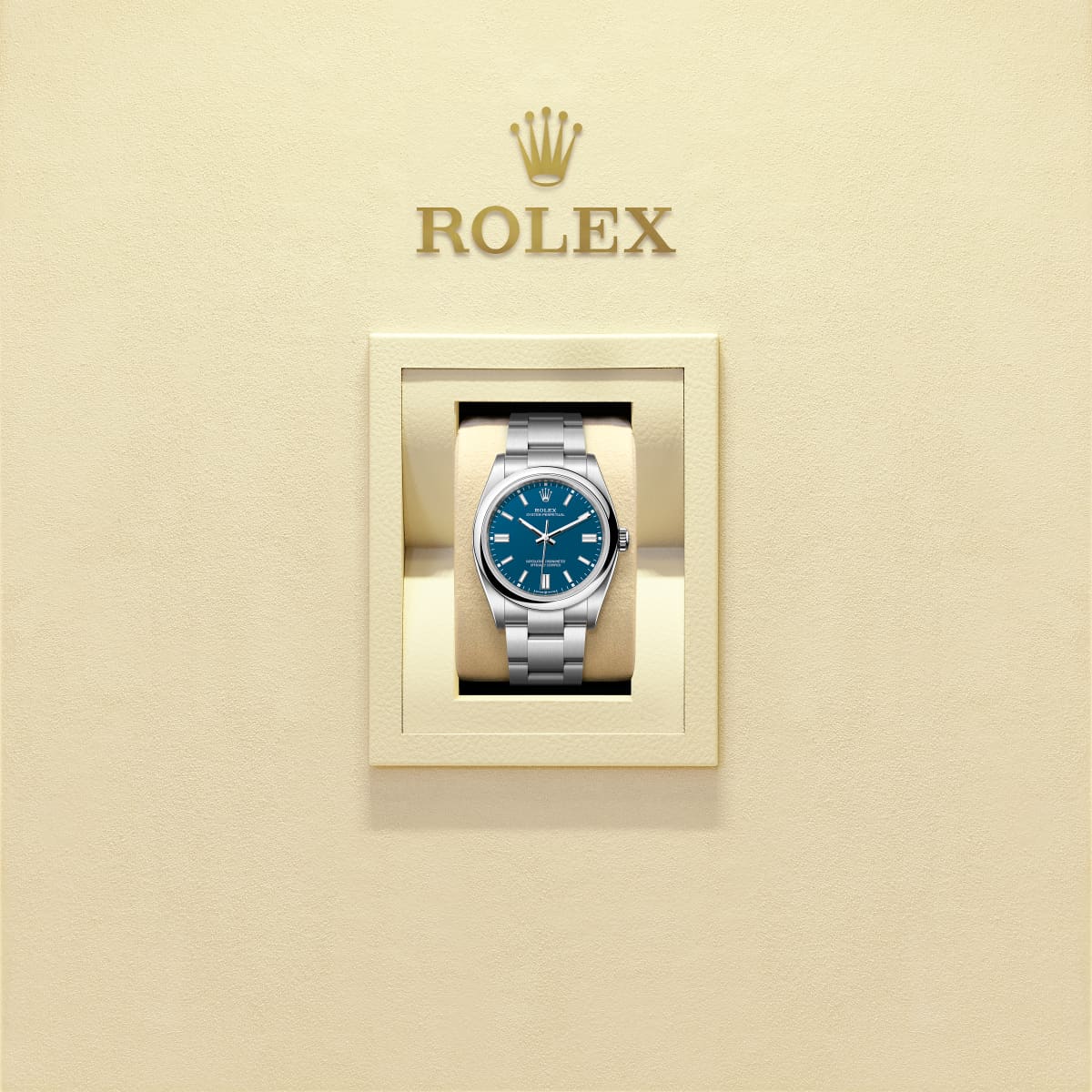 Unworn 2025, Rolex Oyster Perpetual, Oystersteel 41mm, Blue dial, Domed Oyster, Ref# 134300-0009, box and papers