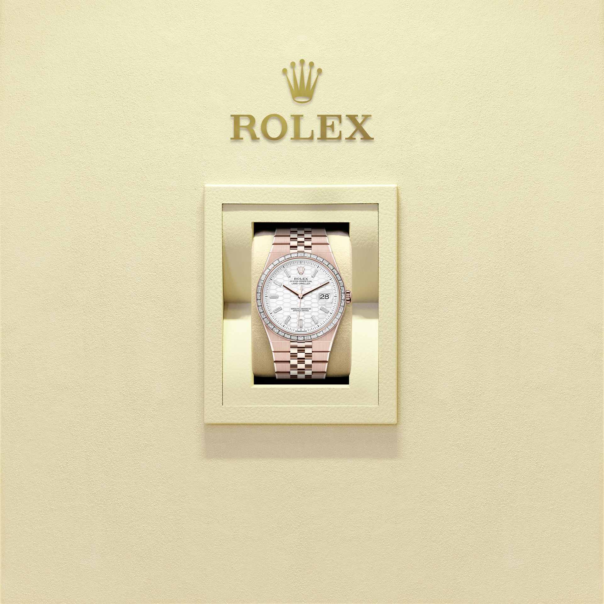 Rolex Land-Dweller 40mm Oyster Everose Gold & Diamonds M127385TBR-0003