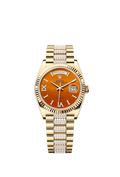 Rolex Day-Date 36, 18k Yellow Gold with Diamond-set, 36mm, Ref# 128238-0089