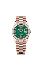 Rolex Day-Date 36, 18k Everose Gold with Diamond-set, 36mm, Ref# 128345rbr-0068