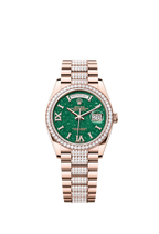 Rolex Day-Date 36, 18k Everose Gold with Diamond-set, 36mm, Ref# 128345rbr-0069