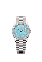 Rolex Day-Date 36, 18k White Gold with Diamond-set , 36mm, Ref# 128349rbr-0031