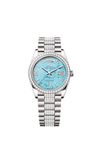 Rolex Day-Date 36, 18k White Gold with Diamond-set, 36mm, Ref# 128349rbr-0032