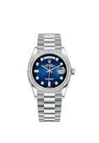 Rolex Day-Date, 36mm, Platinum and Diamonds, Ref# 128396tbr-0008