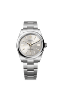 Unworn 2025, Rolex Oyster Perpetual, Oystersteel 41mm, Silver dial, Domed Oyster, Ref# 134300-0001, box and papers