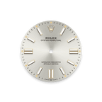 Unworn 2025, Rolex Oyster Perpetual, Oystersteel 41mm, Silver dial, Domed Oyster, Ref# 134300-0001, box and papers