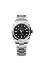 Unworn 2025, Rolex Oyster Perpetual, Oystersteel 41mm, Black dial, Domed Oyster, Ref# 134300-0008, box and papers