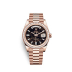 Rolex Day-Date 36 Everose gold Ref# 128345RBR-0044