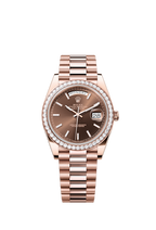 Rolex Day-Date 40, 18k Everose Gold with Diamond-set, 40mm, Ref# 228345rbr-0024