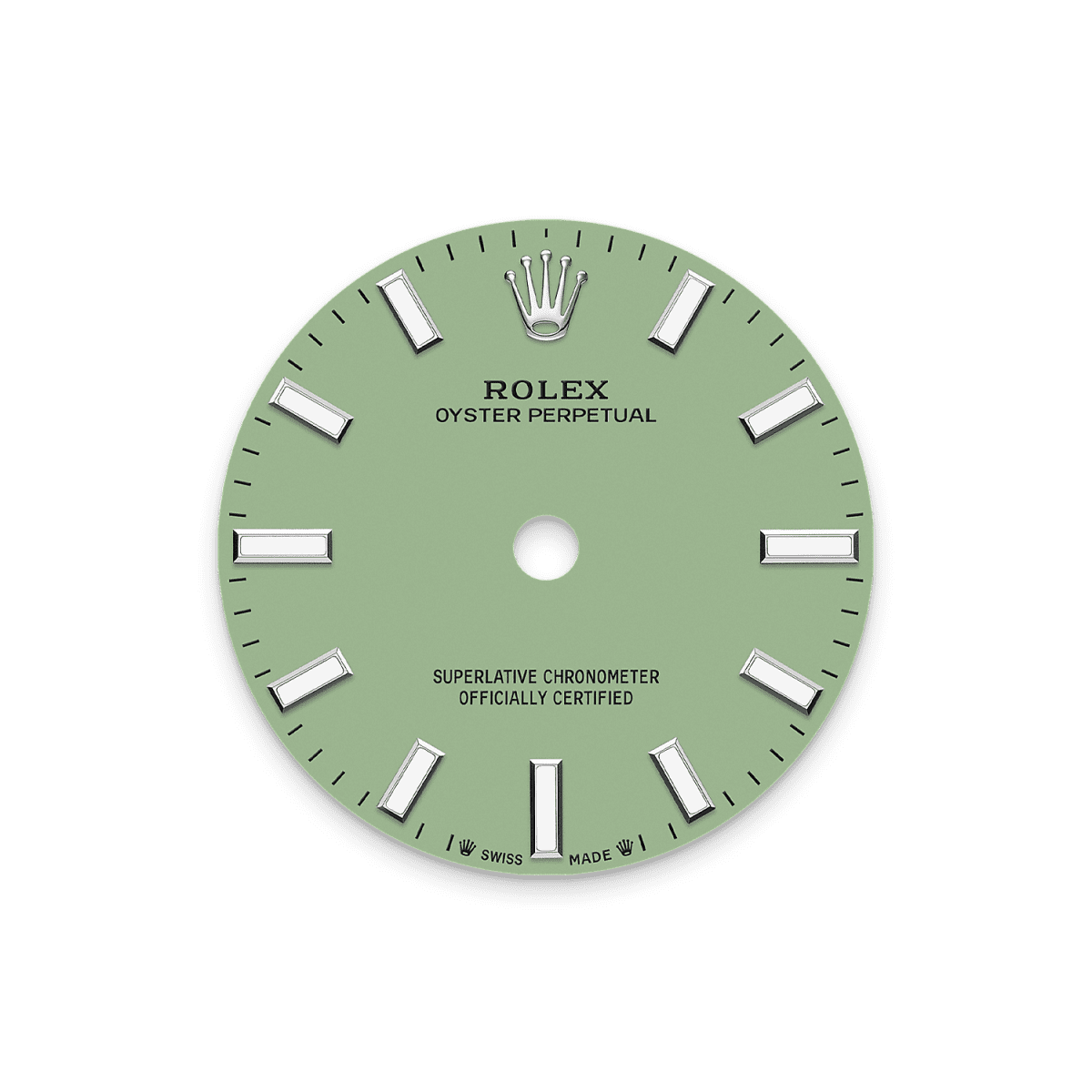 Unworn 2025, Rolex Oyster Perpetual, Oystersteel, 28mm, Pistachio-green dial, Domed Oyster, Ref# 276200-0006, box and papers