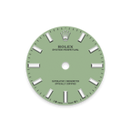 Unworn 2025, Rolex Oyster Perpetual, Oystersteel, 31mm, Pistachio-green dial, Domed Oyster, Ref# 277200-0012, box and papers