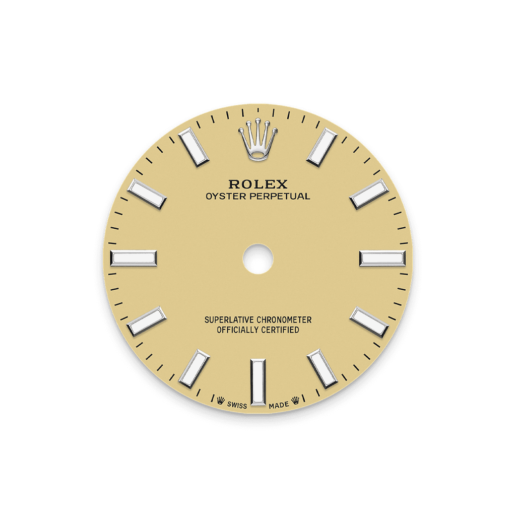 Unworn 2025, Rolex Oyster Perpetual, Oystersteel, 31mm, Beige dial, Domed Oyster, Ref# 277200-0013, box and papers