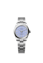 Unworn 2025, Rolex Oyster Perpetual, Oystersteel, 31mm, Lavender dial, Domed Oyster, Ref# 277200-0014, box and papers
