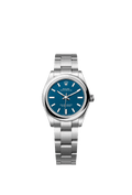 Unworn 2025, Rolex Oyster Perpetual, Oystersteel, 31mm, Blue dial, Domed Oyster, Ref# 277200-0017, box and papers