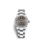 Rolex Datejust 31, Oystersteel, 18kt White Gold and diamonds, Ref# 278384RBR-0031