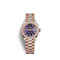 Rolex Lady-Datejust 28, 18kt Everose Gold and diamonds, Ref# 279135RBR-0020