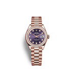 Rolex Lady-Datejust 28, 18kt Everose Gold and diamonds, Ref# 279135RBR-0020