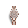 Rolex Lady-Datejust 28, 18kt Everose Gold and diamonds, Ref# 279135RBR-0021