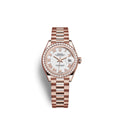 Rolex Lady-Datejust 28, 18kt Everose Gold and diamonds, Ref# 279135RBR-0023