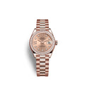 Rolex Lady-Datejust 28, 18kt Everose Gold and diamonds, Ref# 279135RBR-0029