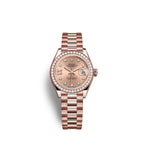 Rolex Lady-Datejust 28, 18kt Everose Gold and diamonds, Ref# 279135RBR-0029