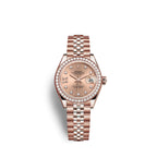 Rolex Lady-Datejust 28, 18kt Everose Gold and diamonds, Ref# 279135RBR-0030