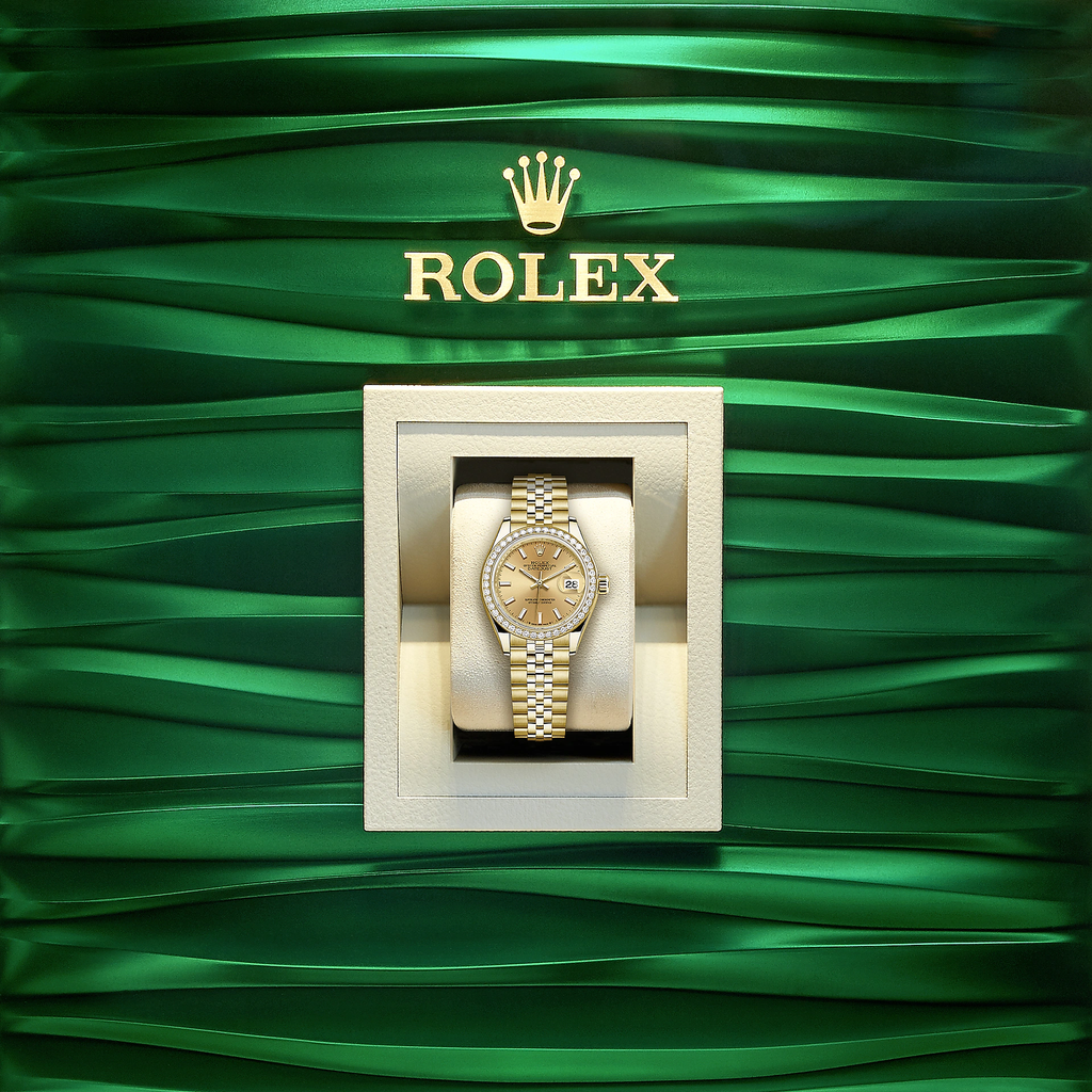 Rolex Lady-Datejust 28, 18kt Yellow Gold and diamonds, Ref# 279138RBR-0013