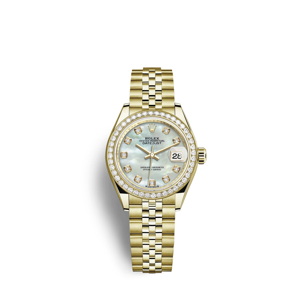Rolex Lady-Datejust 28, 18kt Yellow Gold and diamonds, Ref# 279138RBR-0016
