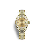 Rolex Lady-Datejust 28, 18kt Yellow Gold and diamonds, Ref# 279138RBR-0024