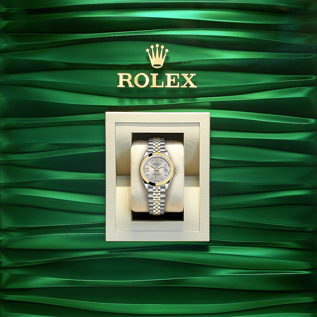 Rolex Lady-Datejust 28, Oystersteel and 18k Yellow Gold, Ref# 279163-0003