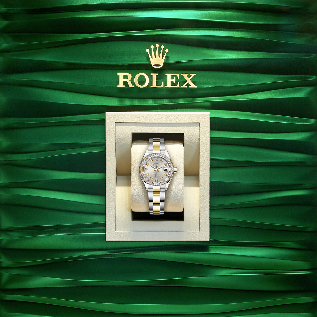 Rolex Lady-Datejust 28, Oystersteel and 18k Yellow Gold, Ref# 279383RBR-0008