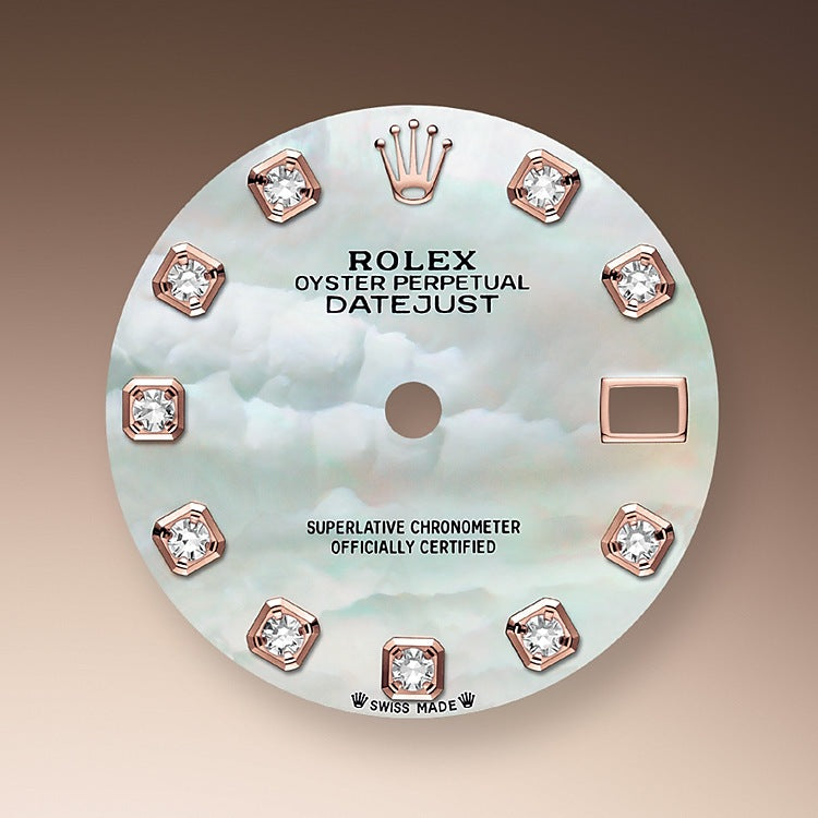 Rolex Lady-Datejust 28, 18kt Everose Gold and diamonds, Ref# 279135RBR-0019