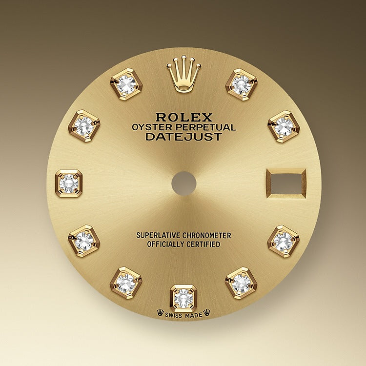 Rolex Lady-Datejust 28, 18kt Yellow Gold and diamonds, Ref# 279138RBR-0023