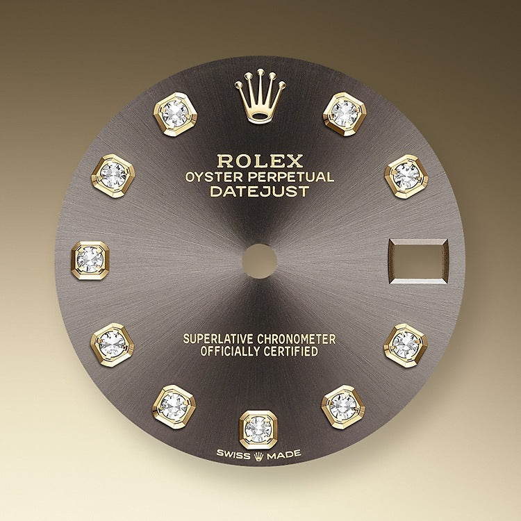 Rolex Datejust 31, Oystersteel, 18kt Yellow Gold and diamonds, Ref# 278343RBR-0021