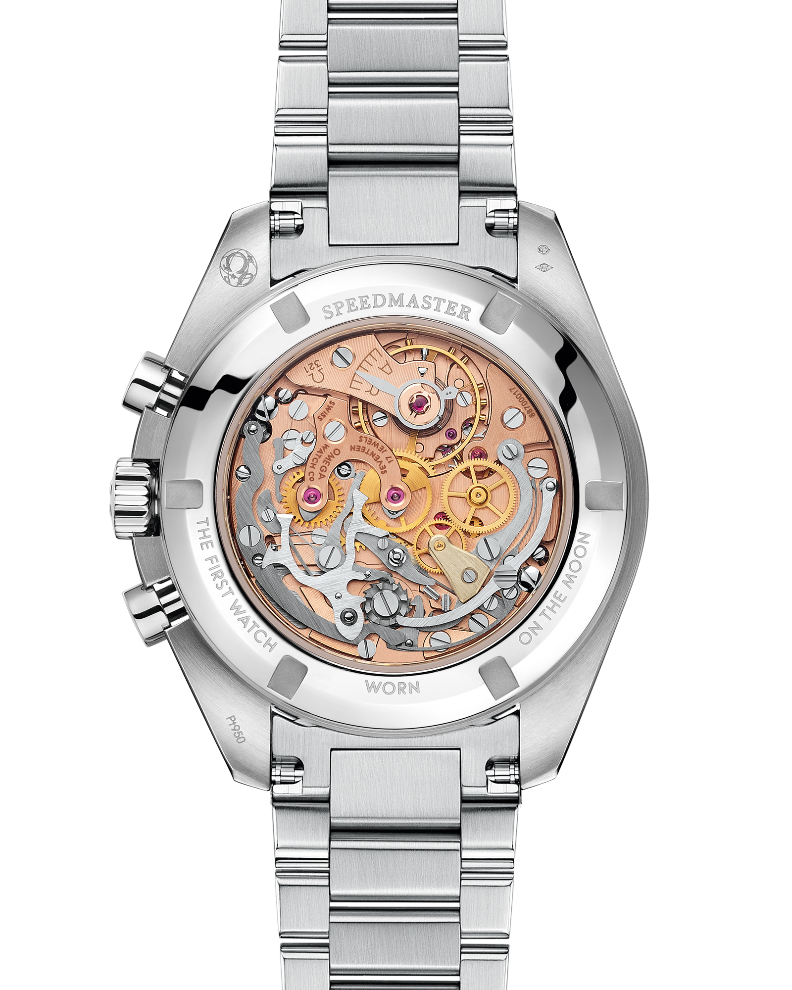 Unworn, Omega Speedmaster Calibre 321, Platinum, Chronograph, 42mm, Ref# 311.90.42.30.99.002, box and papers