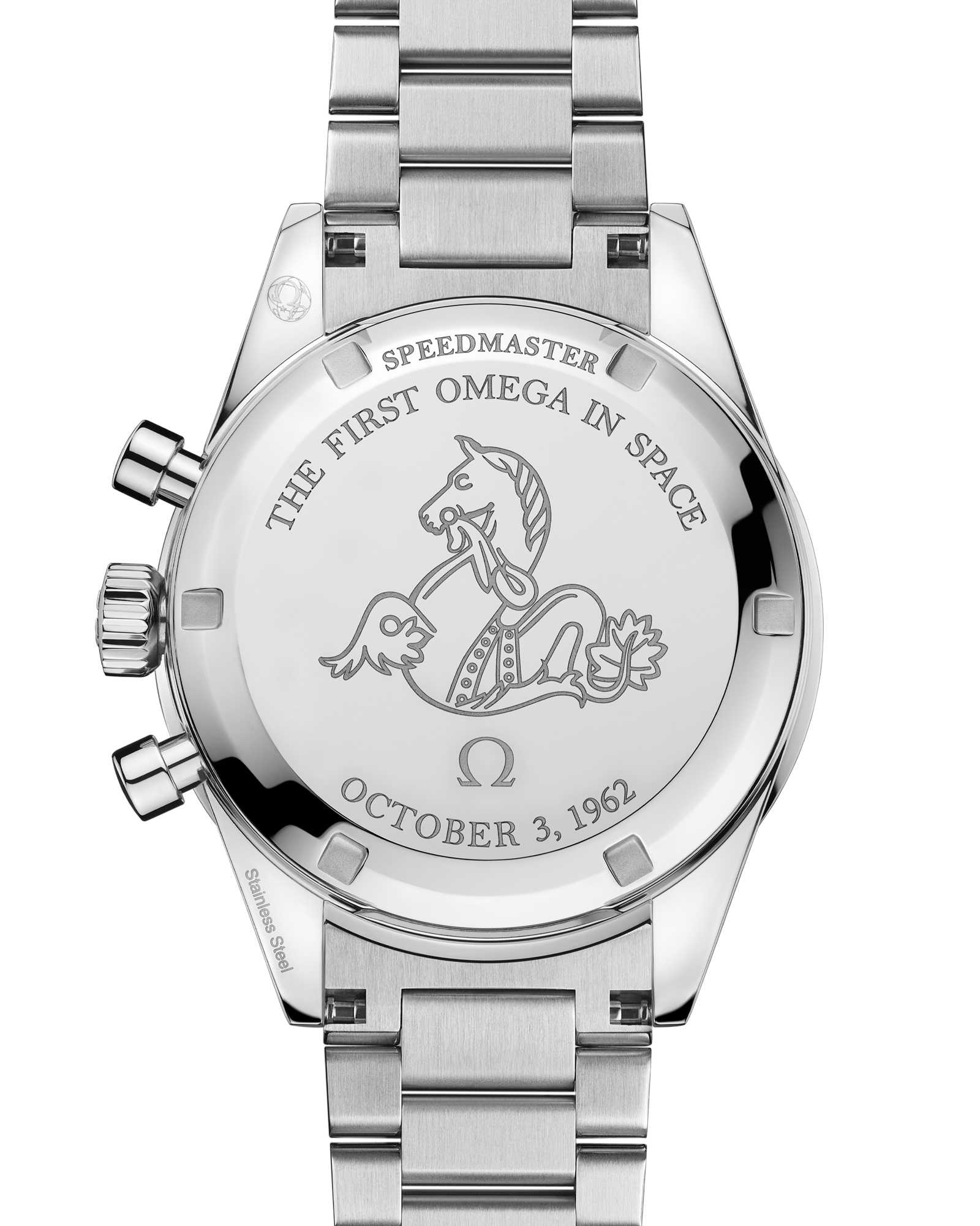 Unworn, Omega Speedmaster First Omega in Space, Co-Axial Chronograph, 39,7mm, Ref# 310.30.40.50.06.001, box and papers