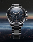 Unworn, Omega Speedmaster First Omega in Space, Co-Axial Chronograph, 39,7mm, Ref# 310.30.40.50.06.001, box and papers