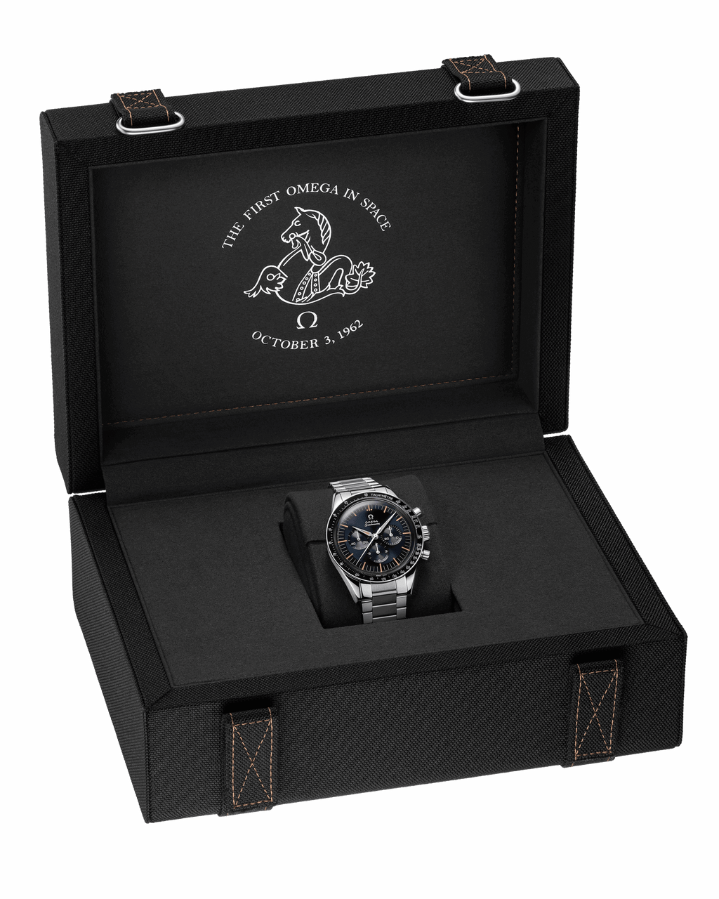 Unworn, Omega Speedmaster First Omega in Space, Co-Axial Chronograph, 39,7mm, Ref# 310.30.40.50.06.001, box and papers