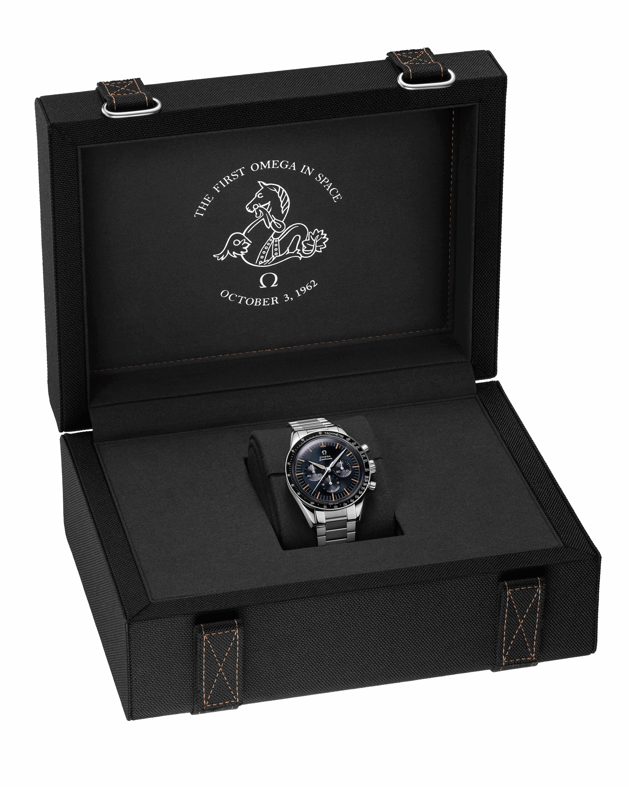 Unworn, Omega Speedmaster First Omega in Space, Co-Axial Chronograph, 39,7mm, Ref# 310.30.40.50.06.001, box and papers