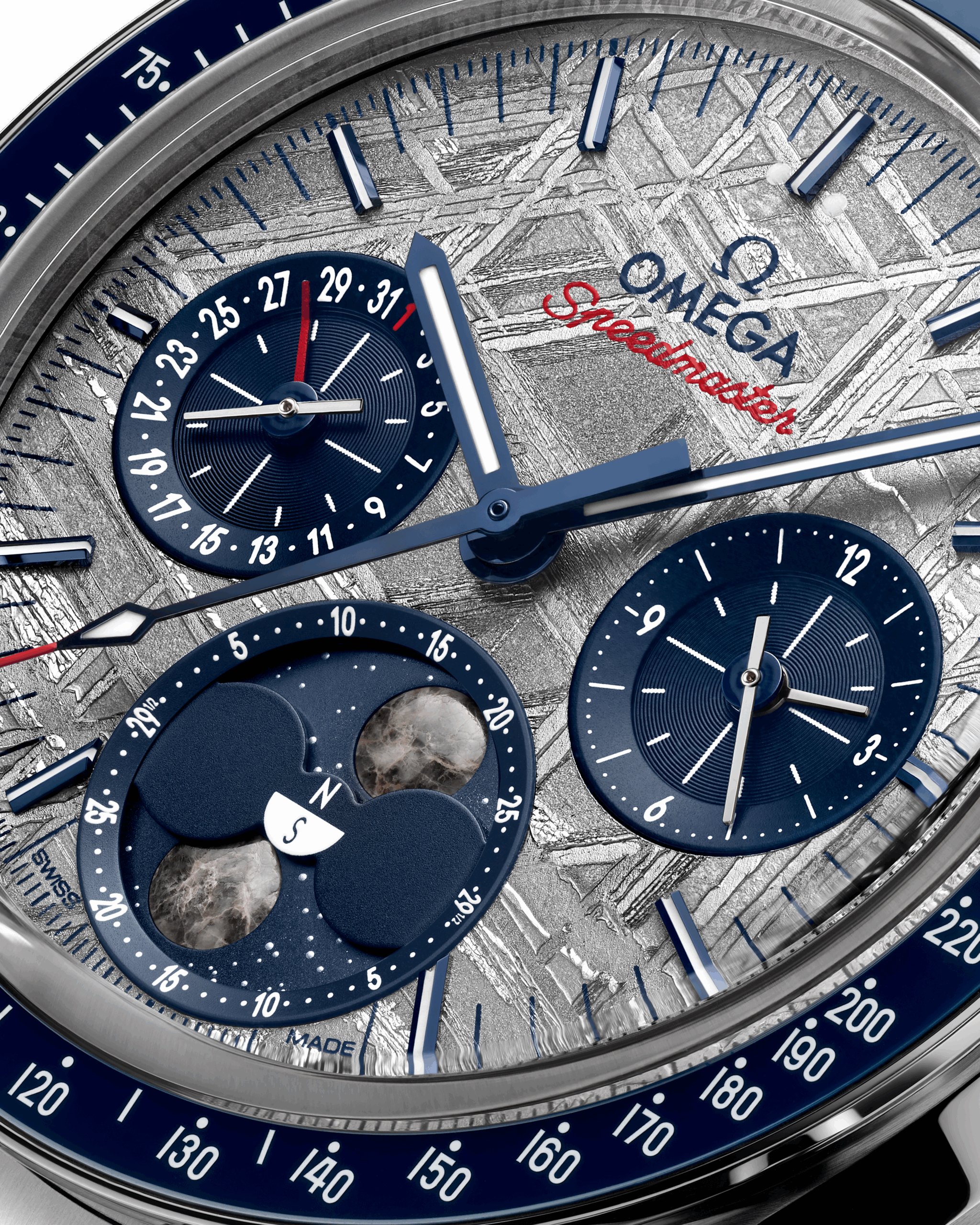 Unworn, Omega Speedmaster Moonphase, Stainless Steel, Chronograph, 43 mm, Ref# 304.30.43.52.06.001, box and papers